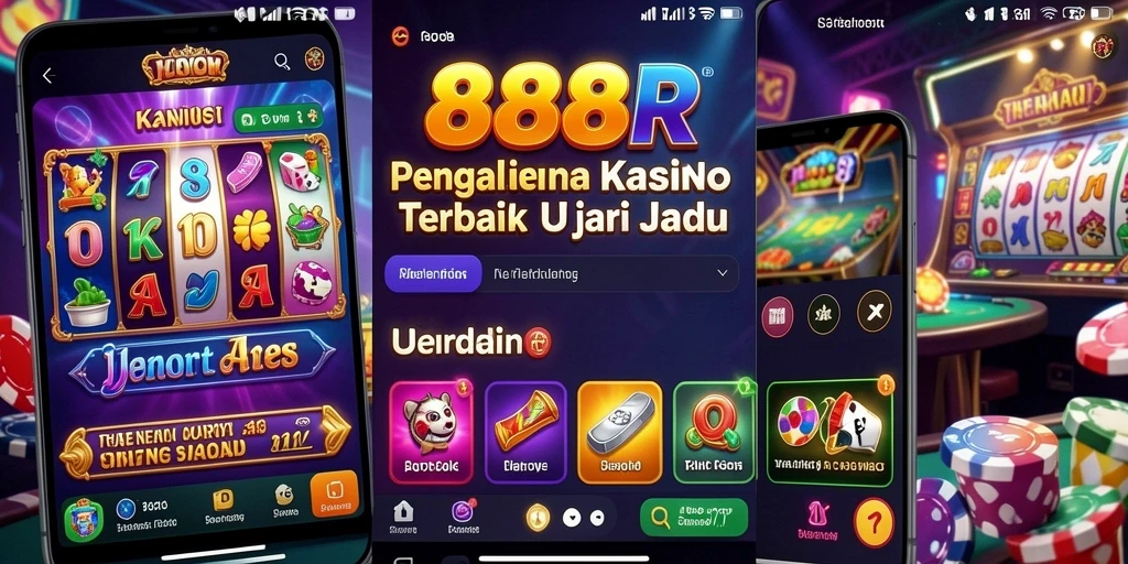 Tampilan menarik dari gameplay Kasino 888R dengan berbagai pilihan permainan.