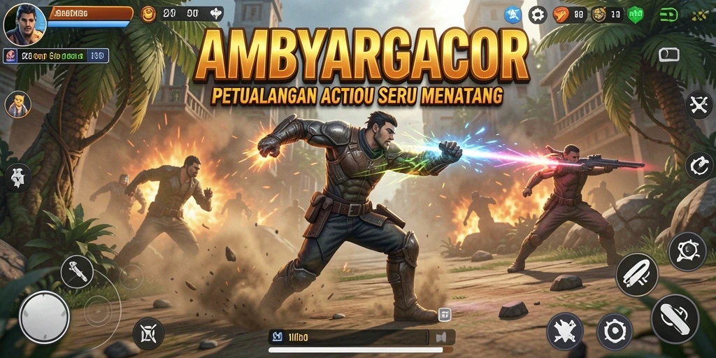 Tangkapan layar gameplay seru AMBYARGACOR dengan aksi mendebarkan.