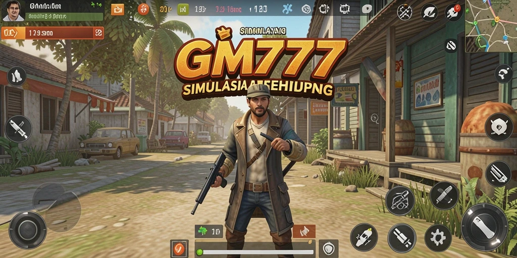 Screenshot gameplay menunjukkan interaksi karakter dalam simulat kehidupan.