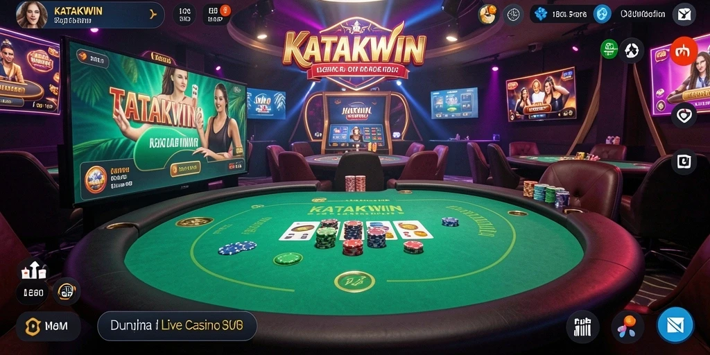 Tampilan gameplay KATAKWIN yang menarik dan interaktif dalam Live Casino.