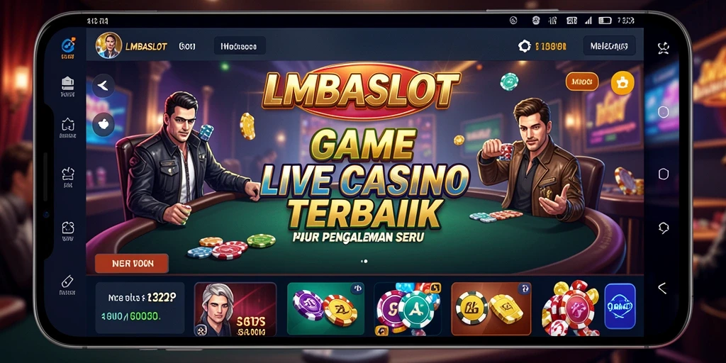 Gameplay LMBASLOT dengan dealer langsung yang profesional dan interaktif.