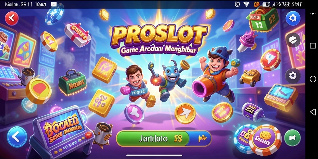 Tampilan gameplay <strong>PROSLOT</strong> yang menarik dan seru.