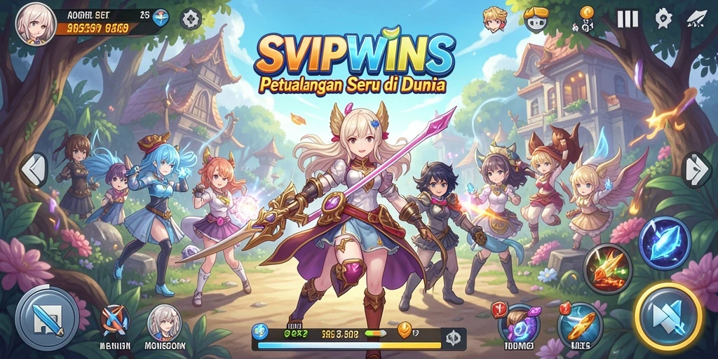 Screenshot menampilkan aksi seru dalam gameplay Anime.