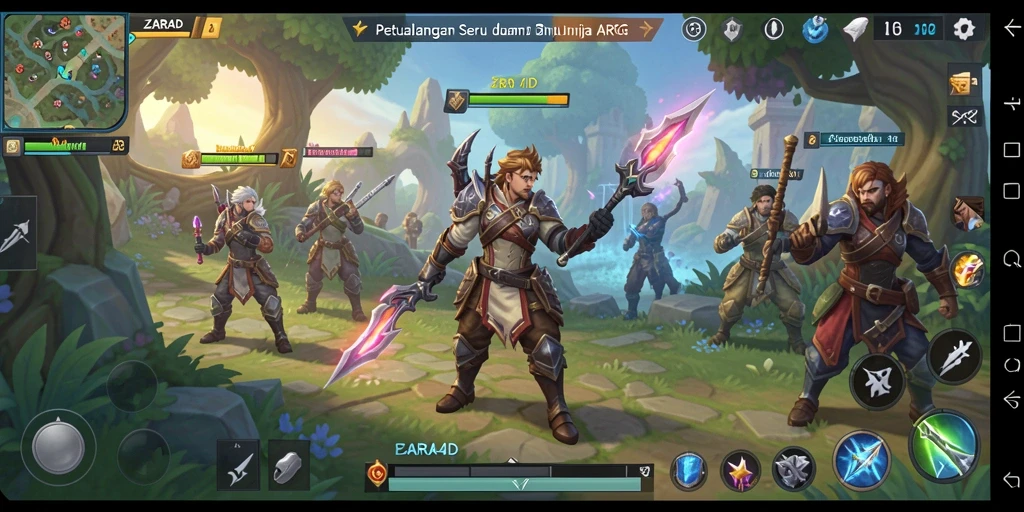 Gameplay seru dan menegangkan dalam ZARA4D ARPG.